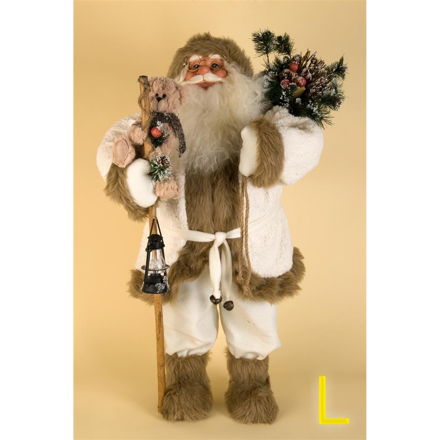 Deko Weihnachtsmann mit Sack - Weihnachtsdekoration - 3 Grö&