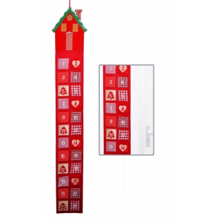 Adventskalender aus Filz mit 24 Täschchen zum Selbstbefüllen