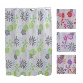 Duschvorhang Flower Power - Vorhang für Dusche
