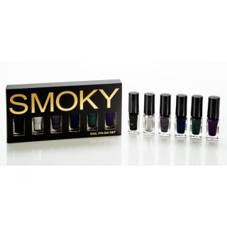 SMOKY Nagellack Set - 6 Nagellacke in Smoky Farbtönen