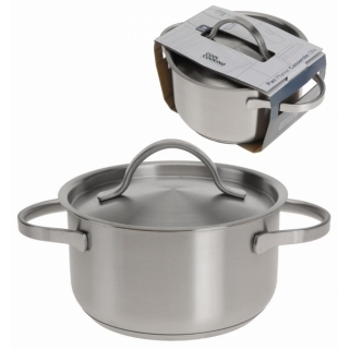 Topf mit Deckel - Kochtopf - Edelstahl