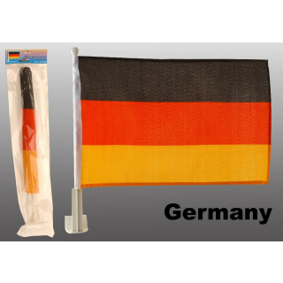 2x Auto Deutschlandfahne WM / EM Fahne für Auto