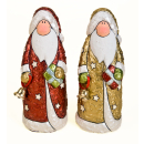 Keramik Weihnachtsmann mit Glöckchen - Nikolaus