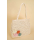 Handtasche aus Papierstroh mit Blumendeko - 2 Farben