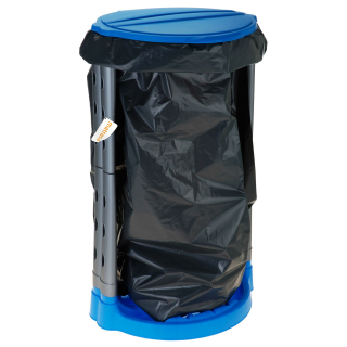 Stabiler Müllsackständer, ideal für Gelber Sack blau