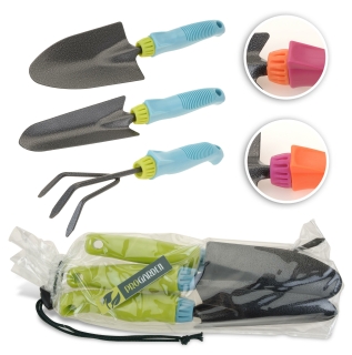 Gartenwerkzeug Set - 3 teilig - 4 Farben orange