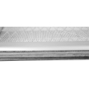 Profi Kellerschachtabdeckung aus Aluminum mit robustem Gewebe 80 x 150 cm