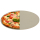 Pizzastein für Grill & Backofen 33 cm - max. 600°C - Steinplatte für Pizza Backstein