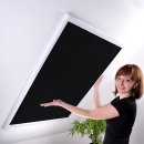 Sonnenschutz-Plissee für Dachfenster - Dachfensterplissee Sonnenschutzplissee Sichtschutz weiß