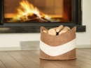 Vielseitiger Filzkorb LARRY - für Spielzeig Holz Zeitschriften usw grün-weiß