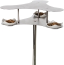 Vogelhotel PENTHOUSE - Futterstation aus Edelstahl - Vogeltränke Futterstelle