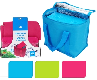Kühltasche inkl. XL Kühlakku - 6 Liter - Kühlbox Pink