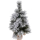 Mini Weihnachtsbaum mit Schnee - Kleiner Bonsai Deko Christbaum verschneiter Tannenbaum 45cm