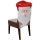 Weihnachtliche Stuhlhusse - Weihnachtsmann Nikolaus Stuhlbezug