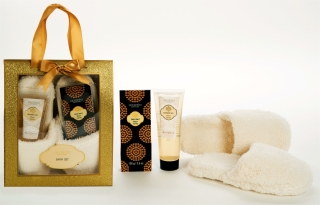 Geschenkset GLITTER - Warm Vanilla - GOLD Badeset...