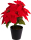 Weihnachtsstern Christstern künstlich - 35 cm - täuschend echte Kunstblume
