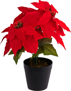 Weihnachtsstern Christstern künstlich - 35 cm - täuschend echte Kunstblume Rot