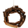 Dekorativer Holzkranz aus Teakholz 40 cm zum hängen oder stellen - Landhausstil