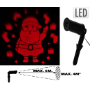 Nikolaus Weihnachtsmann LED Projektor - bis zu 4m² Fläche...