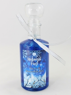 MIDNIGHT FROST Duschgel in Apothekerflasche mit Glitter -...