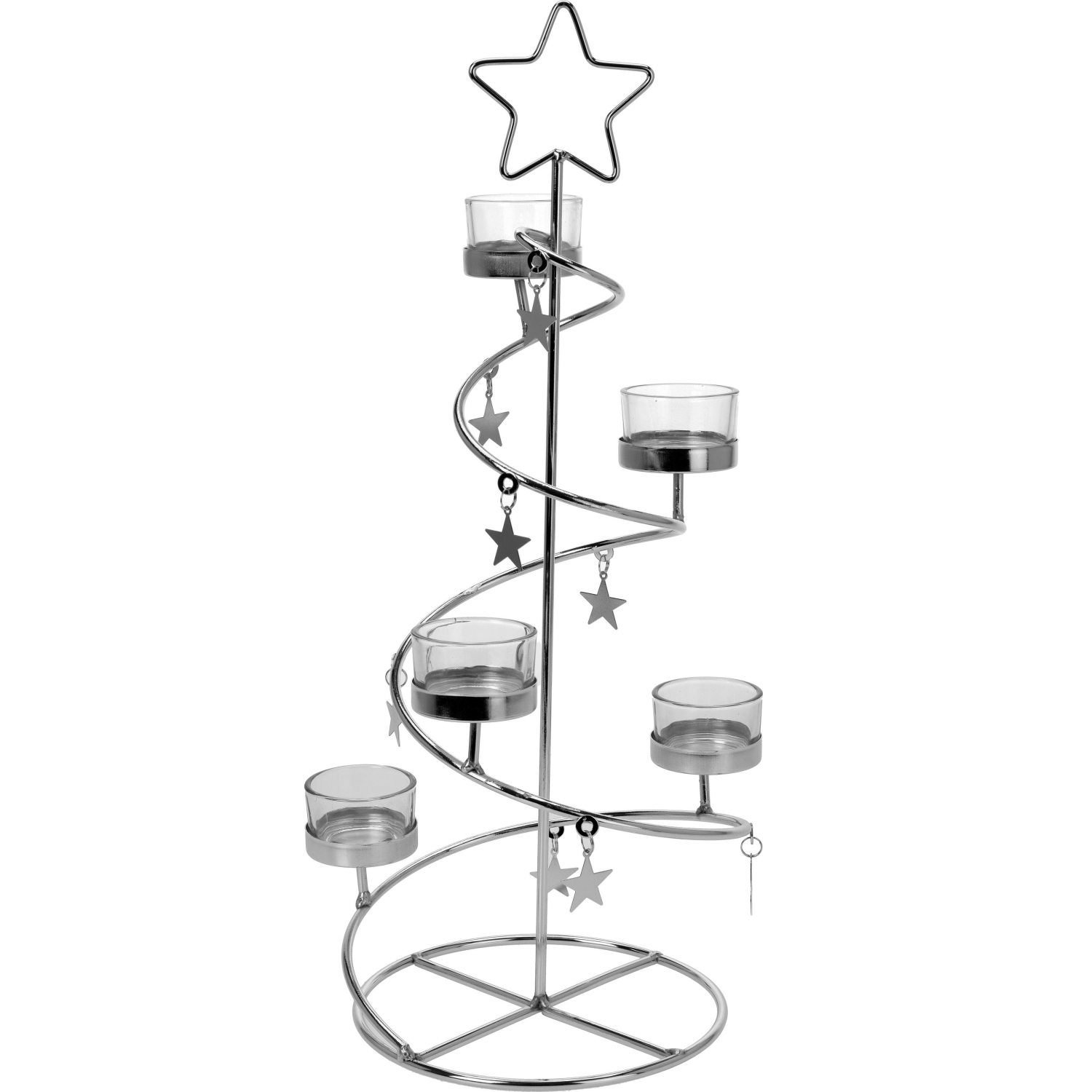 Teelichtspirale STAR Teelichthalter Weihnachtsdeko 12,99 € W, Kerzenhalter