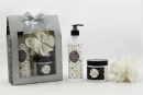 Badeset GLITTER Geschenkbox mit Duschgel Body Lotion...