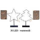 Beleuchteter Stern od Weihnachtsbaum mit 30 LED -...