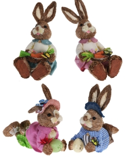 Hasenpärchen Dekofiguren - Osterhasen Osterhasenpaar Hasen Hasenpaar Osterdeko