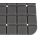 Badewanneneinlage rutschfest Fliesenmosaik - Badewannenmatte Duscheinlage 69x39 cm schwarz