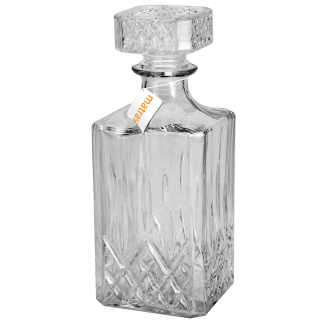 Whiskey Karaffe 0,95L - Glasflasche für Whisky Cognac oder Selbstgemachtes Likör