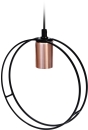 Hängeleuchte CIRCLE 23 cm Schwarz Kupfer - E27...