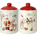 Keksdose aus Keramik für Weihnachtsgebäck -...