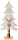 Dekobaum Rentier Aufdruck - Weihnachtsdeko Weihnachtsfigur Weihnachtsbaum 40cm hellbraunes Rentier