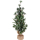 Mini Weihnachtsbaum mit Schnee - kleiner Bonsai Christbaum - Nadelbaum künstlich - 60 cm