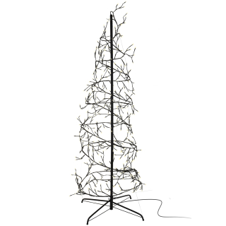 Spiralbaum 360 LED Baum warmweiß - 150 cm Weihnachtsbaum Weihnachtsbeleuchtung innen & außen IP44