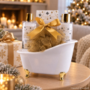 Badeset WINTER MAGIC in Badewanne Duschgel Bodylotion...