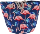Strandtasche FLAMINGO BEACH mit Druckknopf- Badetasche...
