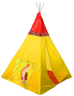 Tipi Zelt für Kinder - Indianer Spielzelt 100x135 cm - Kinderzelt Tippi