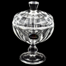 Bonboniere aus bleifreiem Crystalline Glas - Pralinenglas Gebäckglas Keksglas Glasschale 12 x 15 cm