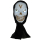 XXL Gruselgesicht m blinkenden Augen & Grusel Sound - Halloween Tür Deko Maske 32x50cm