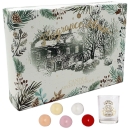 Duftkerzen Adventskalender mit Teelichthalter - Alternativer Duft Teelicht Weihnachtskalender