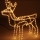 Beleuchtetes Rentier 216 Lichter Warmweiß Lichtschlauch Figur - 61 CM IP44 innen + außen Weihnachtsbeleuchtung