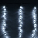 Eiszapfenlichterkette Vorhang Wasserfall-Effekt - Lichterkette Eiszapfen L 1m x H 2m | 320 LED Kaltweiß