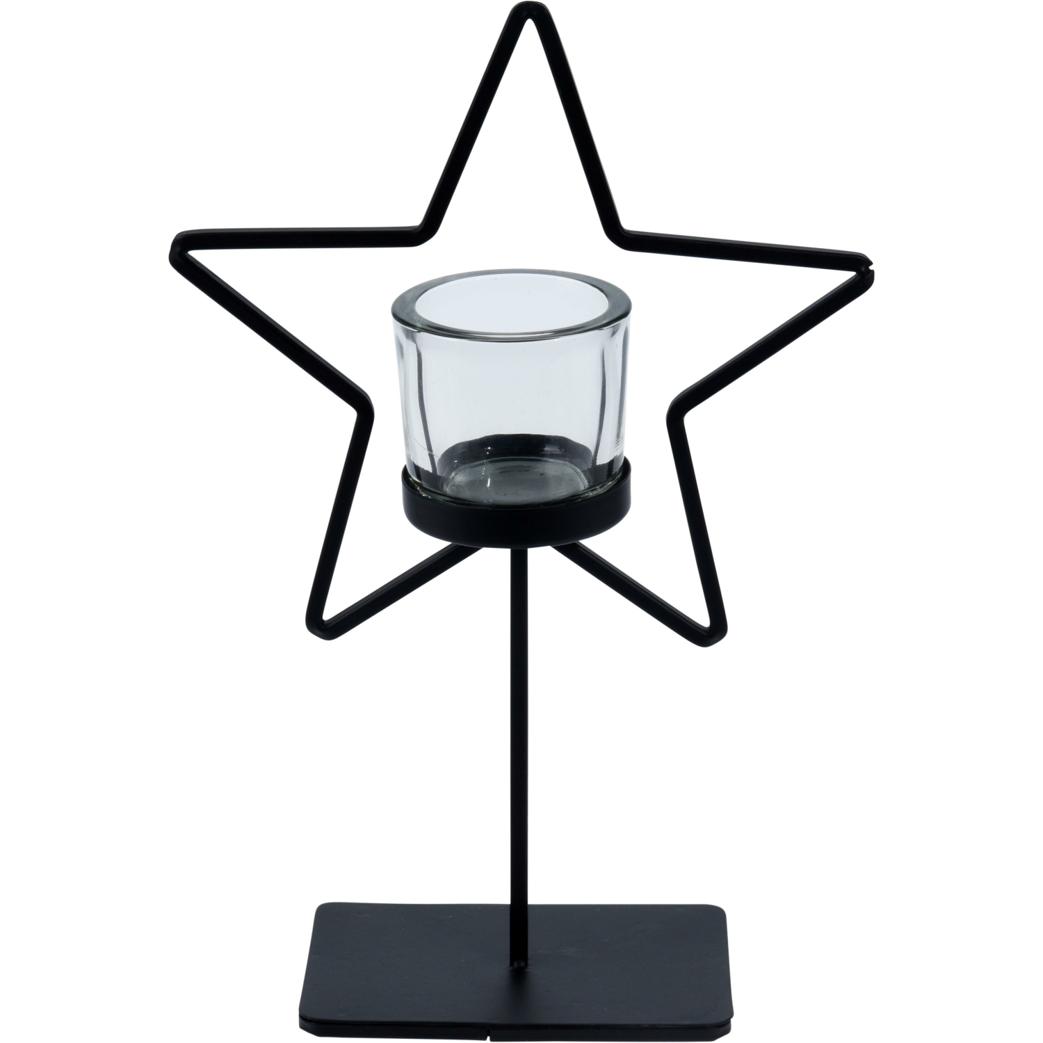 Kerzenhalter STAR - Teelichthalter mit Stern 29cm - Weihnachtsdek, 7,49 €