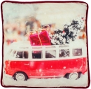 Weihnachtliches Kissen TRUCK & BULLI - Weihnachtsdeko...