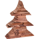 Tannenbaum Figur aus Holz Stücken - Holzbaum...