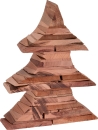 Tannenbaum Figur aus Holz Stücken - Holzbaum...