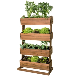 Hochbeet mit 4 Etagen CUBE 4 - Gemüsebeet Kräuterbeet -...