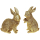 Goldener Hase aus Polyresin - XXL Osterdeko Dekoration Ostern