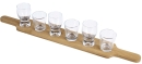 Amuse Bouche Set - 6 Gläschen & Bambus Tablett -...